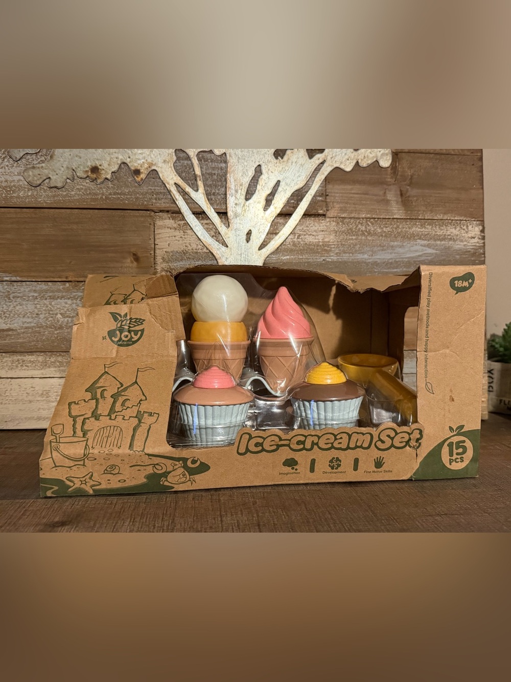 15 Pc Ice Cream Set Toy NEW